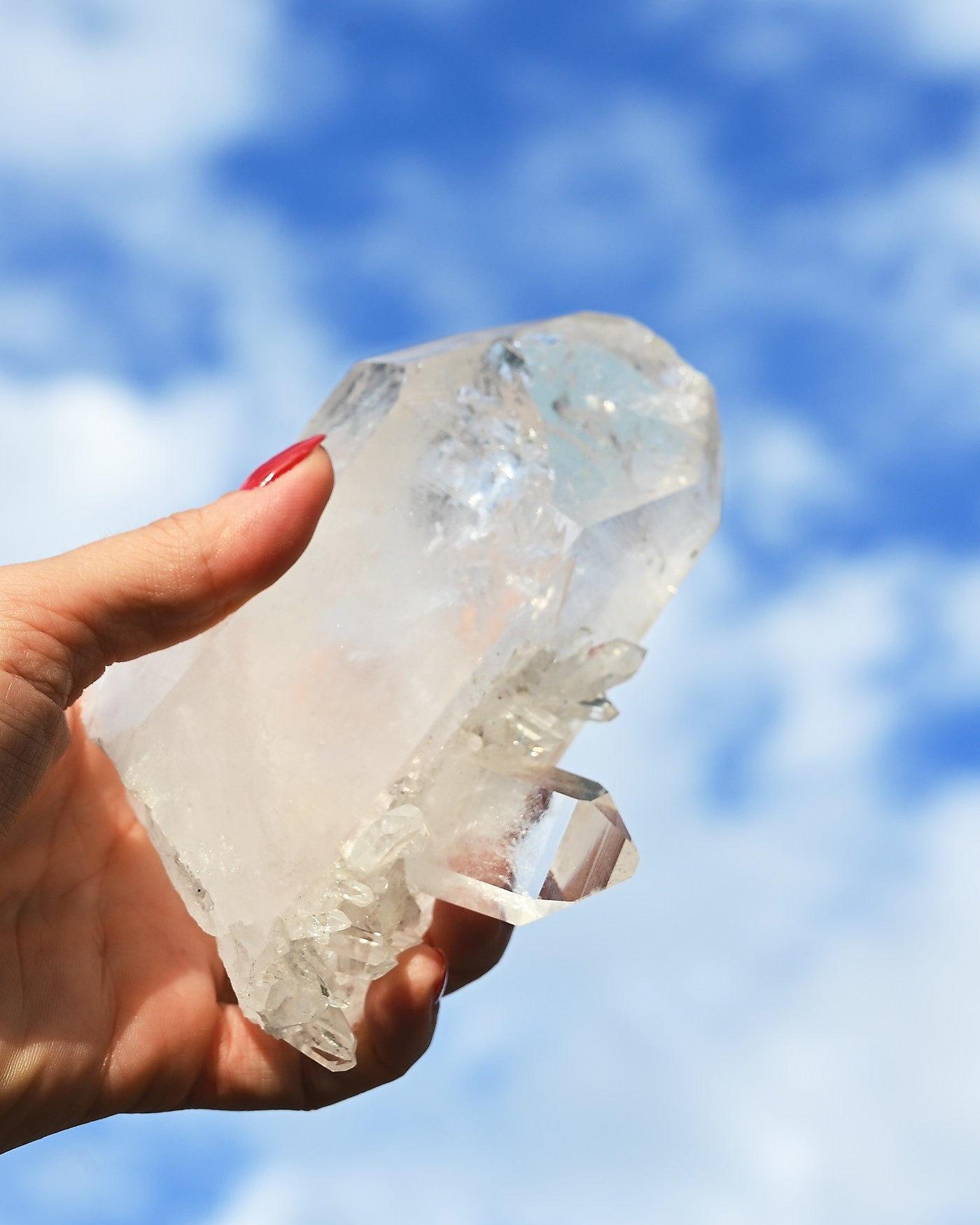 Arkansas Clear Quartz Cluster 1.4 lbs — Zigras Mine — 5x3 in