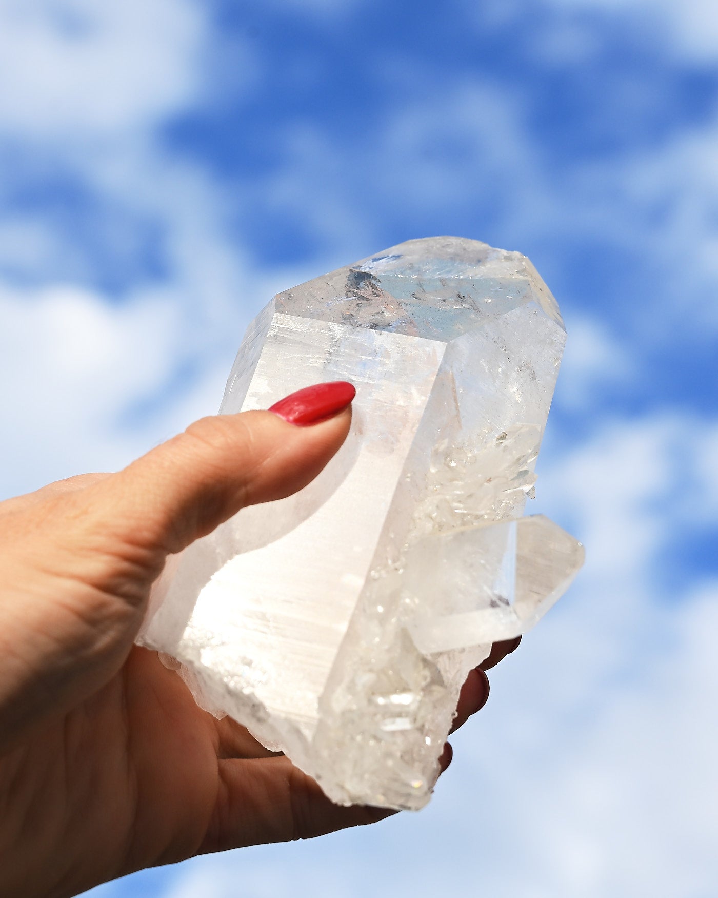 Arkansas Clear Quartz Cluster 1.4 lbs — Zigras Mine — 5x3 in