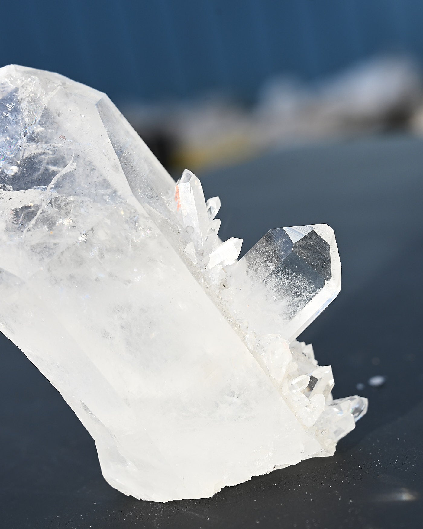 Arkansas Clear Quartz Cluster 1.4 lbs — Zigras Mine — 5x3 in