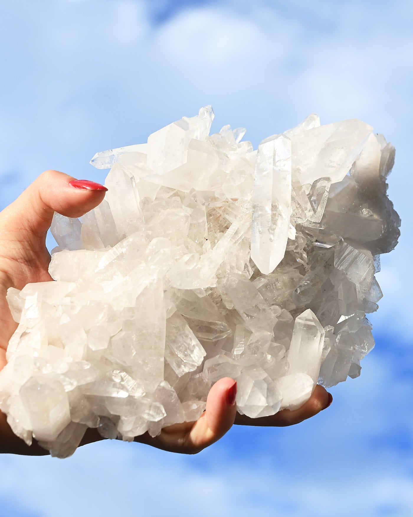 Arkansas Clear Quartz Cluster 2.6 lbs — 8x4x4 inches