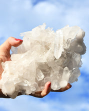 Arkansas Clear Quartz Cluster 2.6 lbs — 8x4x4 inches