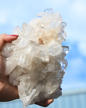 Arkansas Clear Quartz Cluster 4.2 lbs — Fisher Mountain — 8x6x6 inches