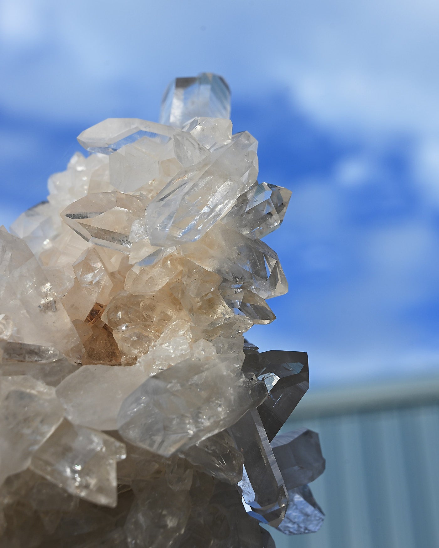 Arkansas Clear Quartz Cluster 4.2 lbs — Fisher Mountain — 8x6x6 inches