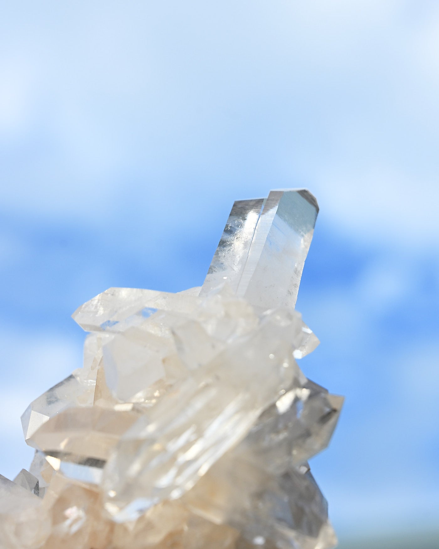 Arkansas Clear Quartz Cluster 4.2 lbs — Fisher Mountain — 8x6x6 inches