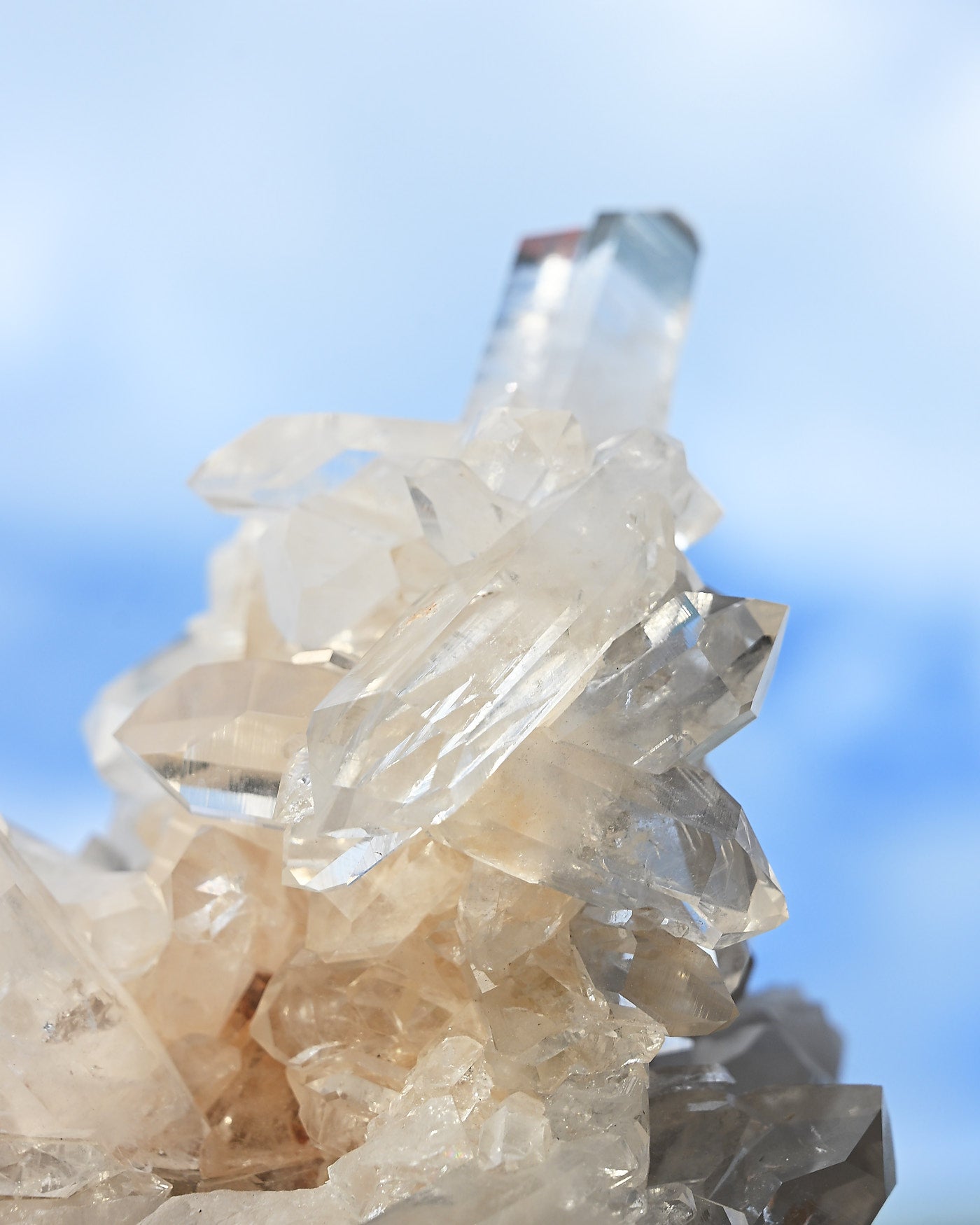 Arkansas Clear Quartz Cluster 4.2 lbs — Fisher Mountain — 8x6x6 inches