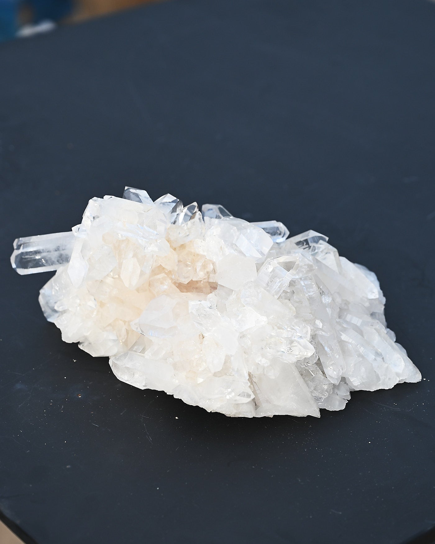 Arkansas Clear Quartz Cluster 4.2 lbs — Fisher Mountain — 8x6x6 inches