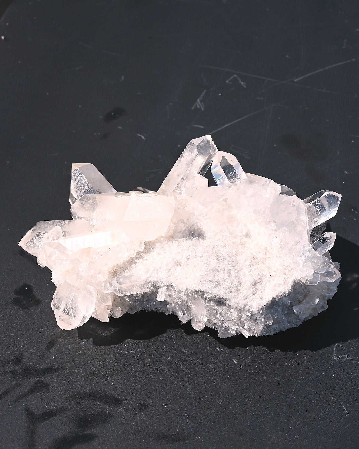 Arkansas Clear Quartz Cluster 1.380 lbs Fisher Mountain