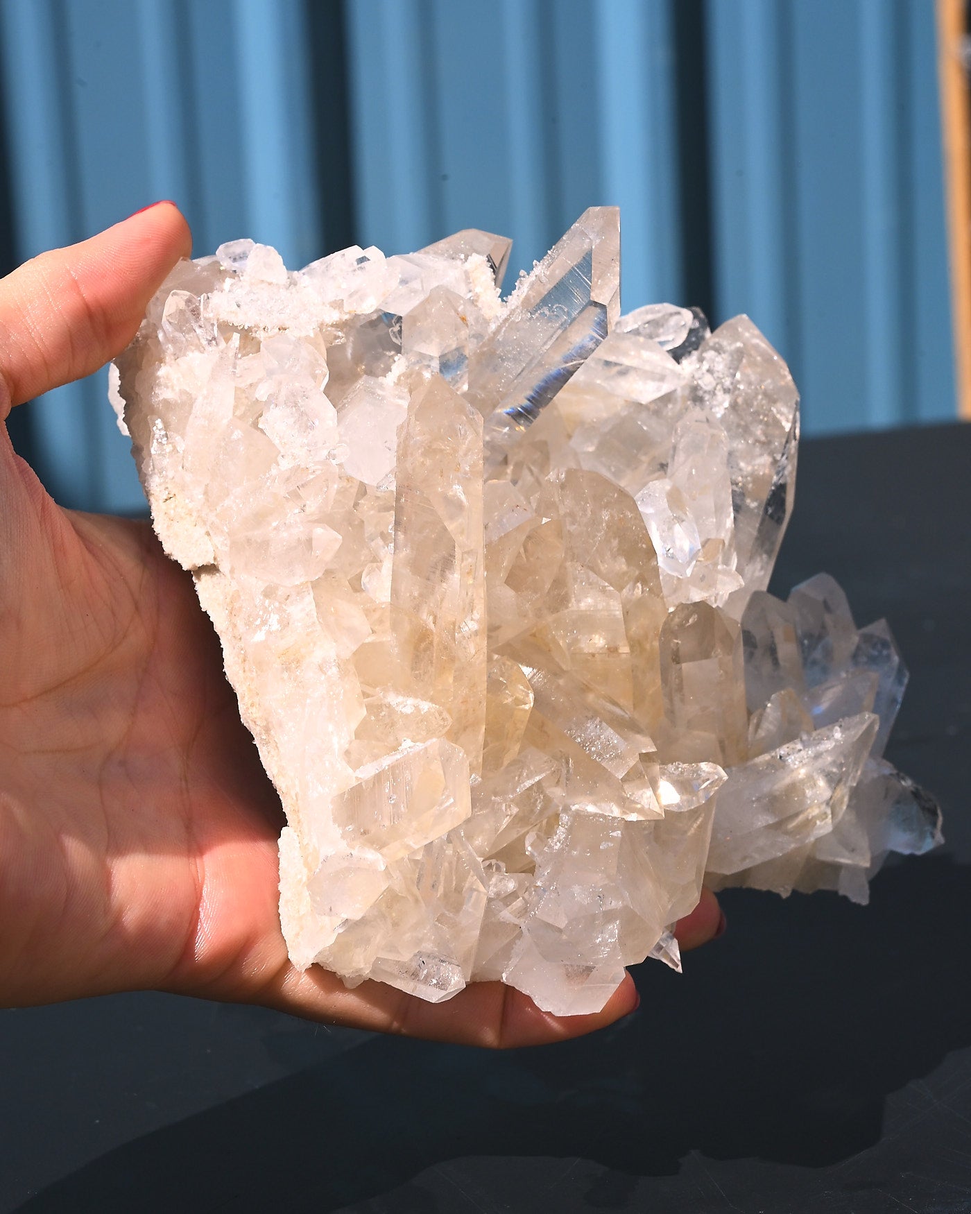 Arkansas Clear Quartz Cluster 1.950 lbs Fisher Mountain