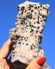Chalcopyrite on Druzy Quartz Casteel Mine 1.88 lb
