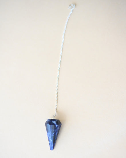 Sodalite Pendulum — Sodalite crystal specimen