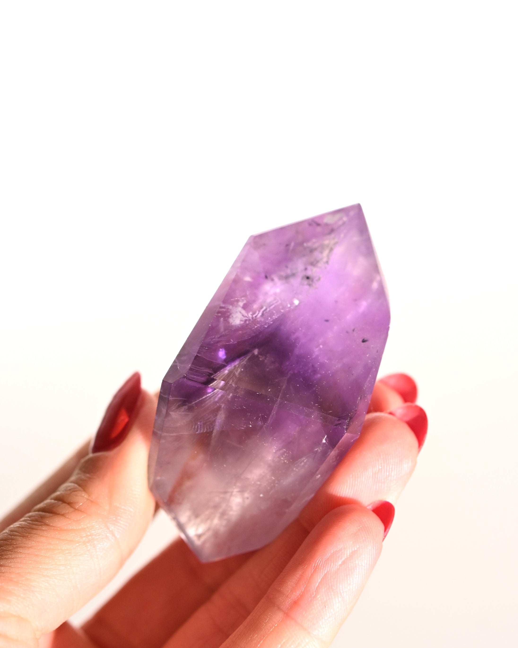 Geometric Bahia Amethyst Phantom Crystal