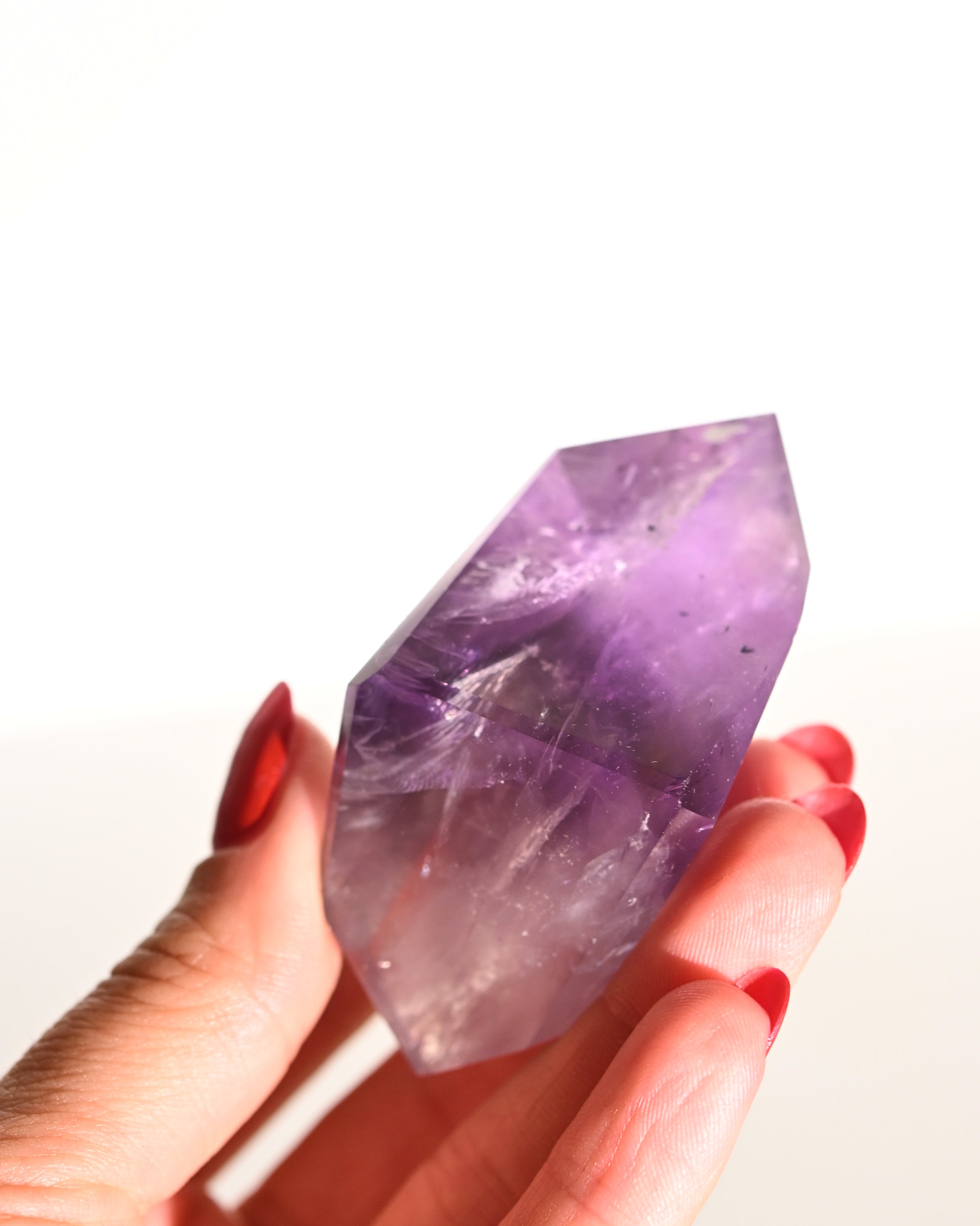 Geometric Bahia Amethyst Phantom Crystal