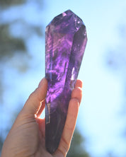 Bahia Amethyst Double Terminated - natural amethyst crystal view 7