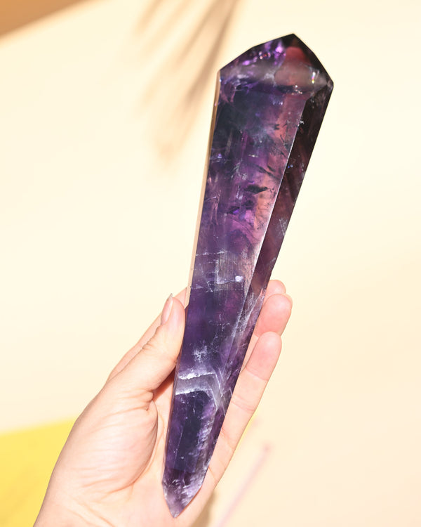 Bahia Double-Terminated Amethyst Point