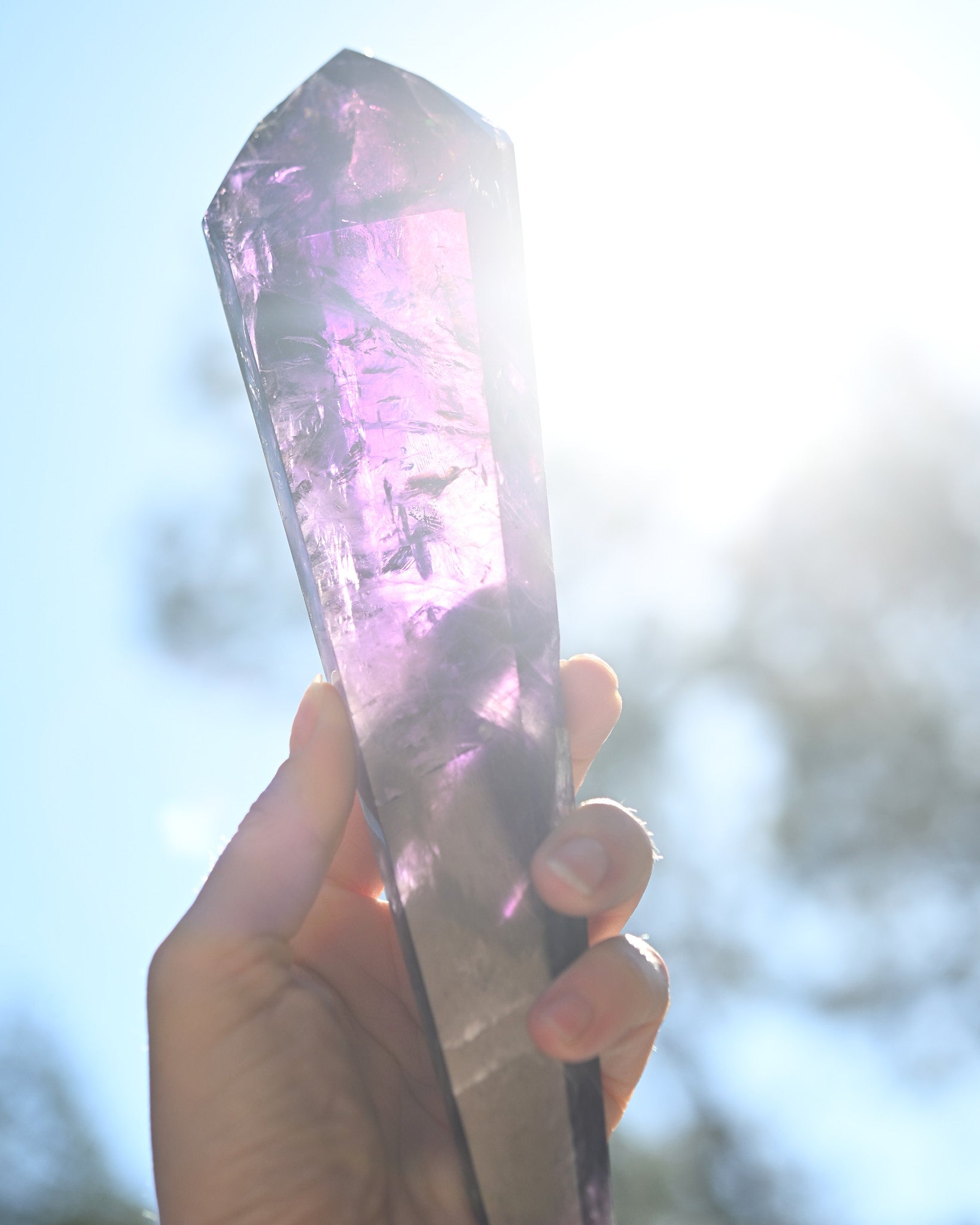 Bahia Double-Terminated Amethyst Point