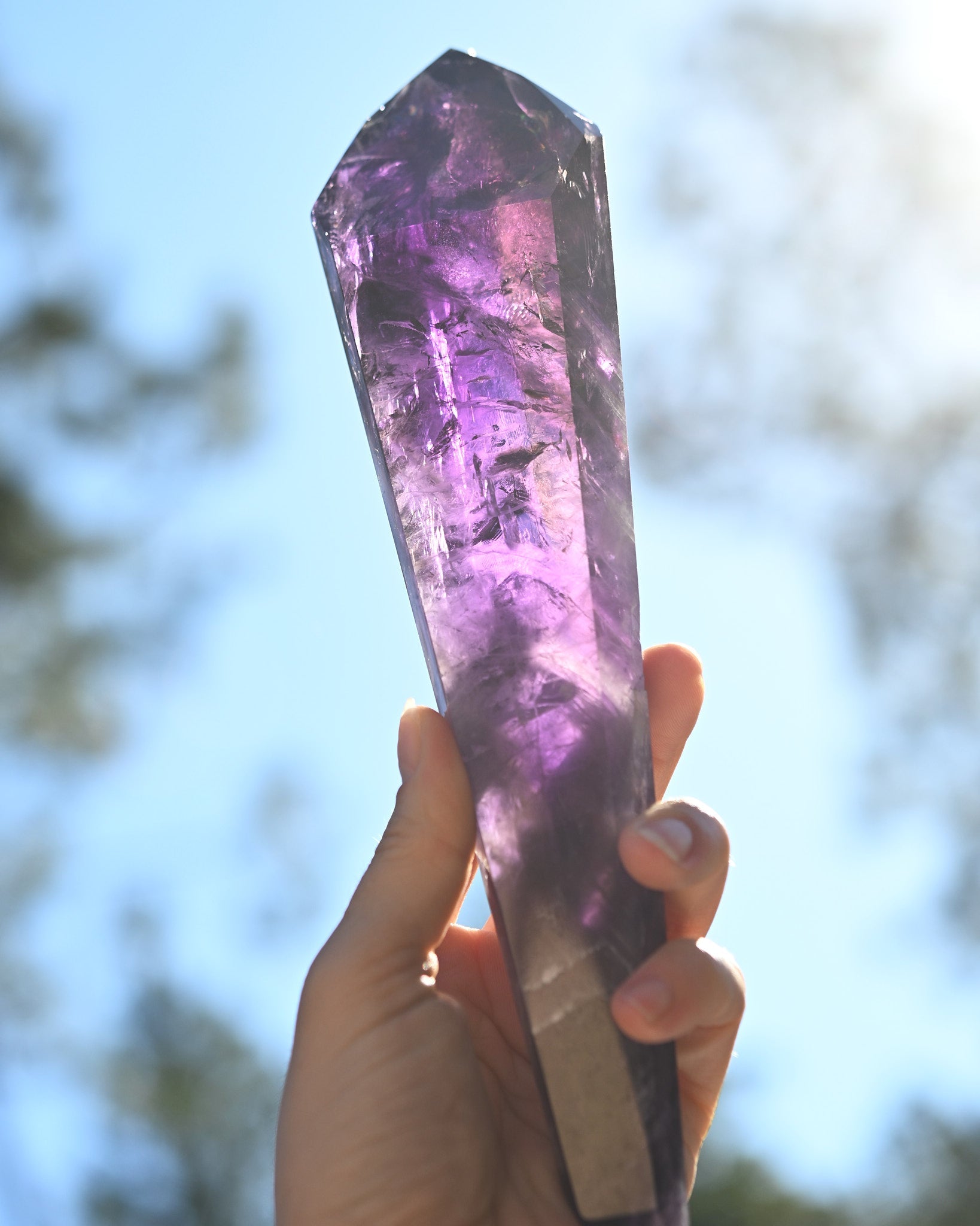 Bahia Double-Terminated Amethyst Point