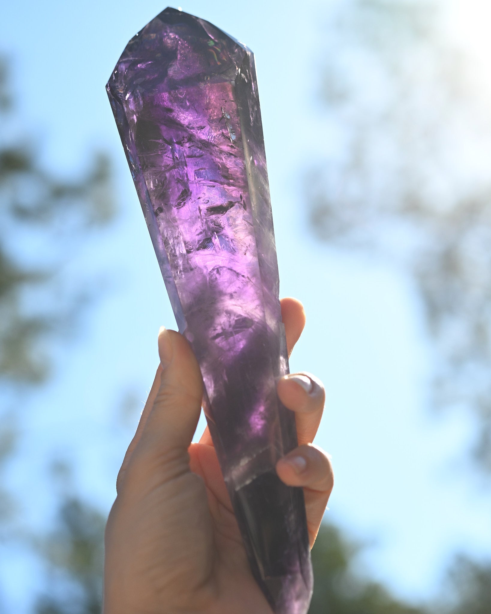 Bahia Double-Terminated Amethyst Point