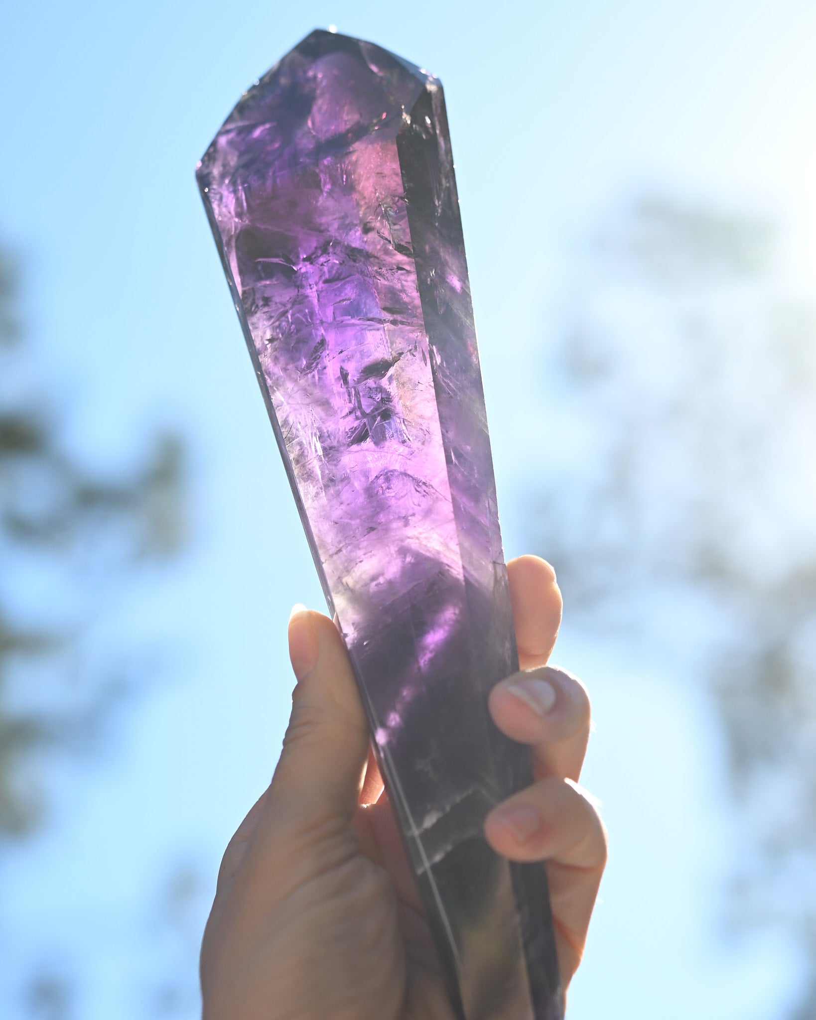 Bahia Double-Terminated Amethyst Point