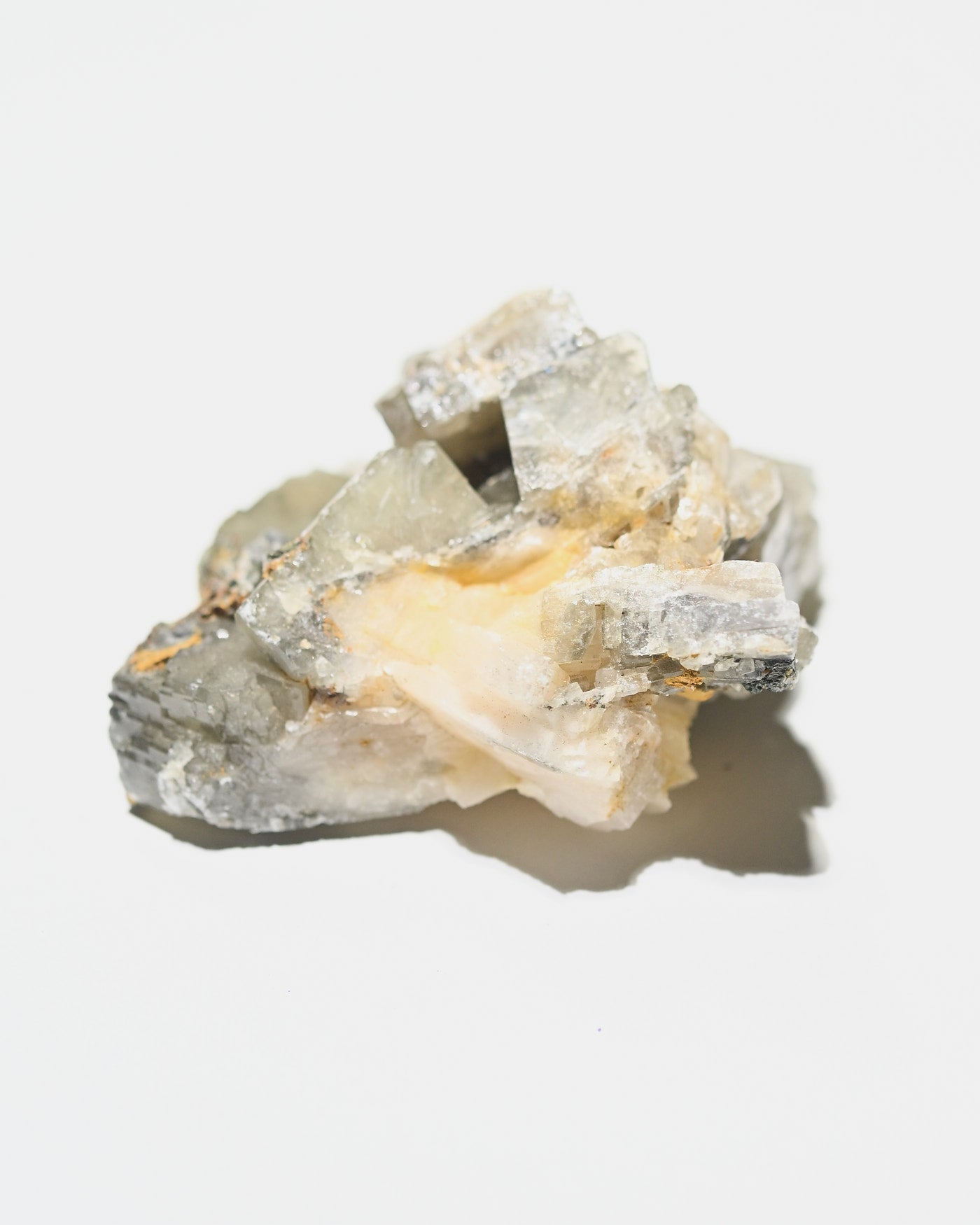 Barite Crystal Cluster Morocco 236g - front view showing tabular crystals