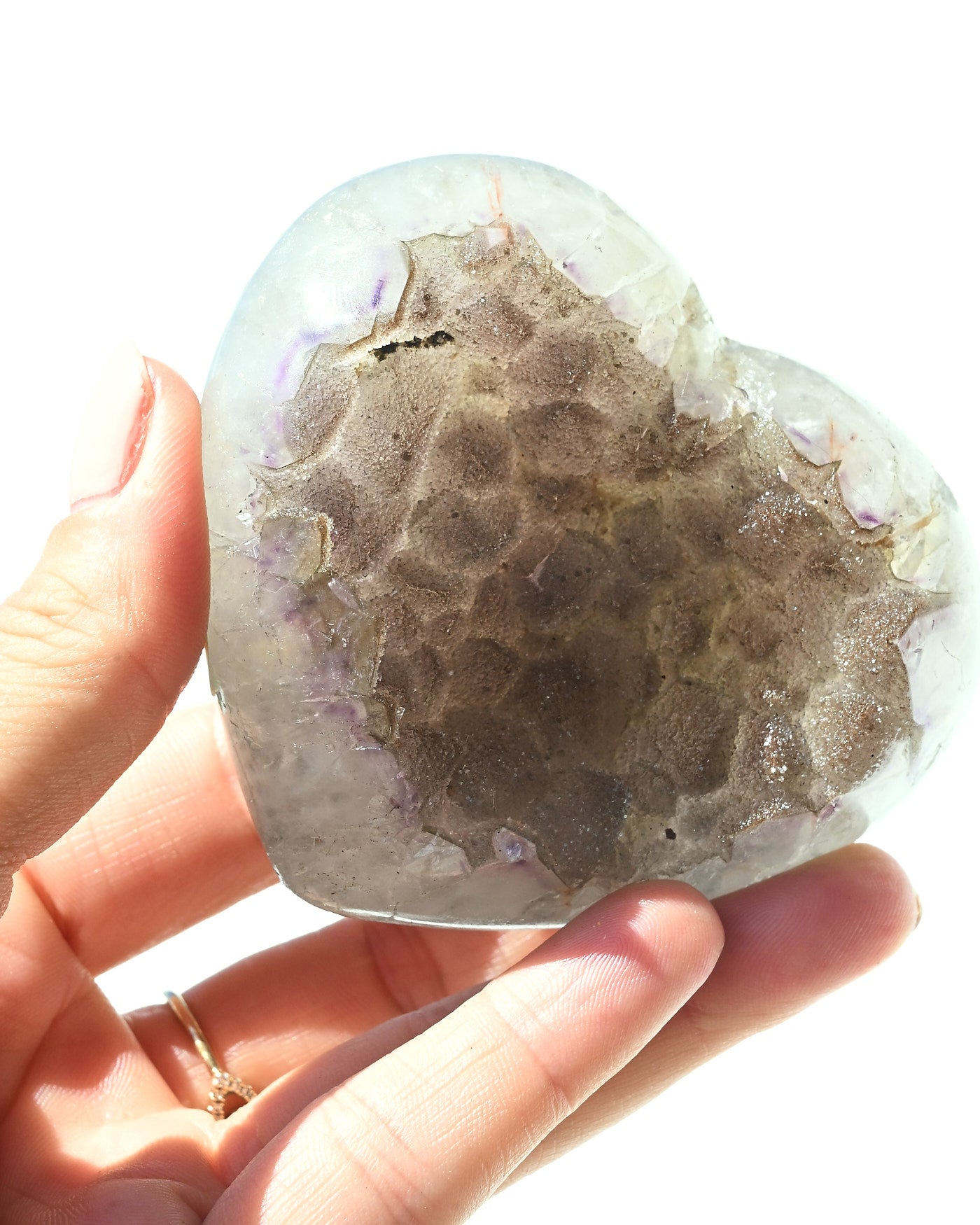 Amethyst Heart 203g view 2