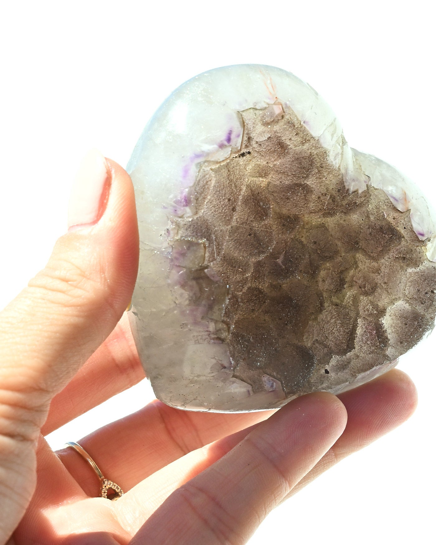 Amethyst Heart 203g view 3