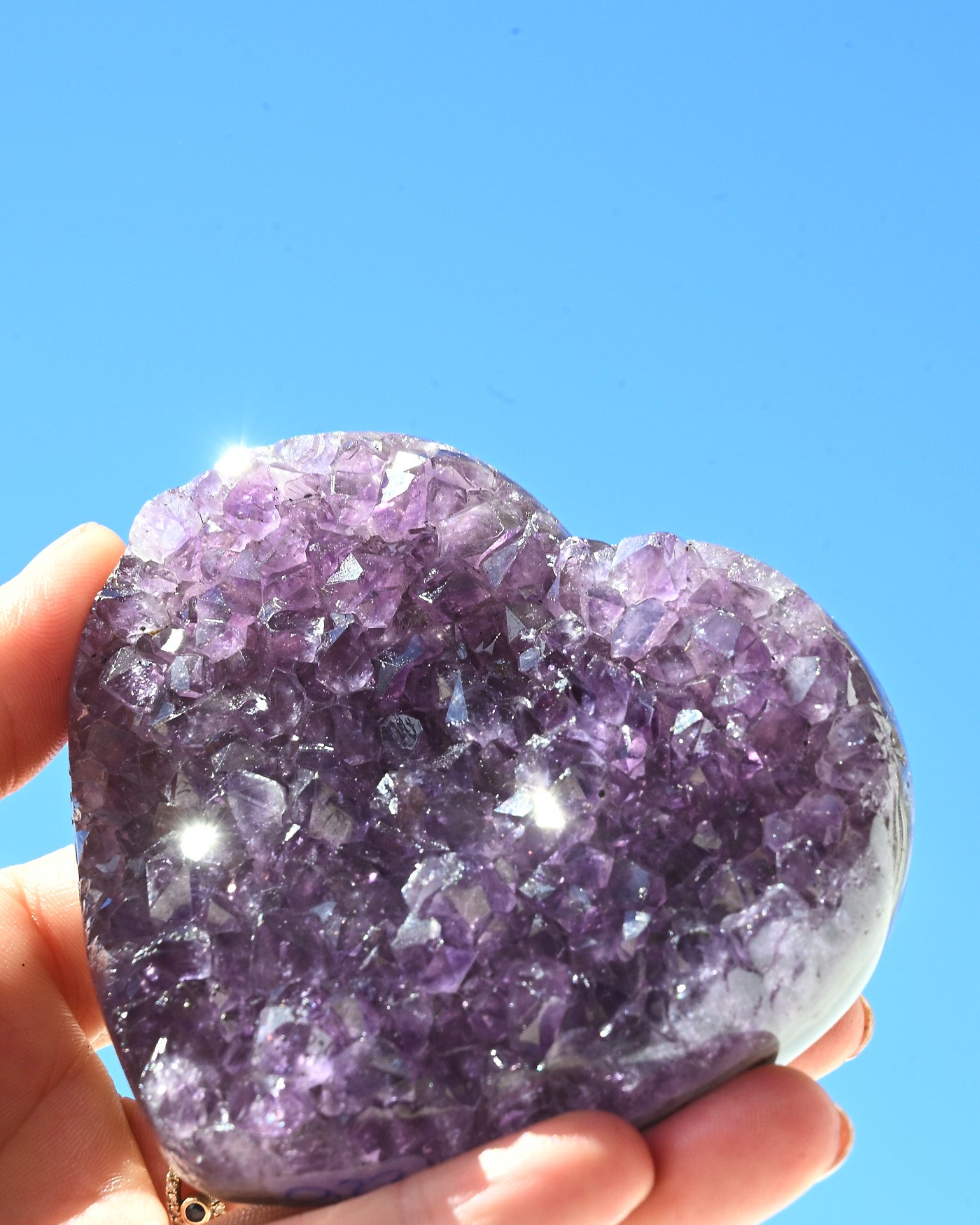 Amethyst Heart 220g view 3