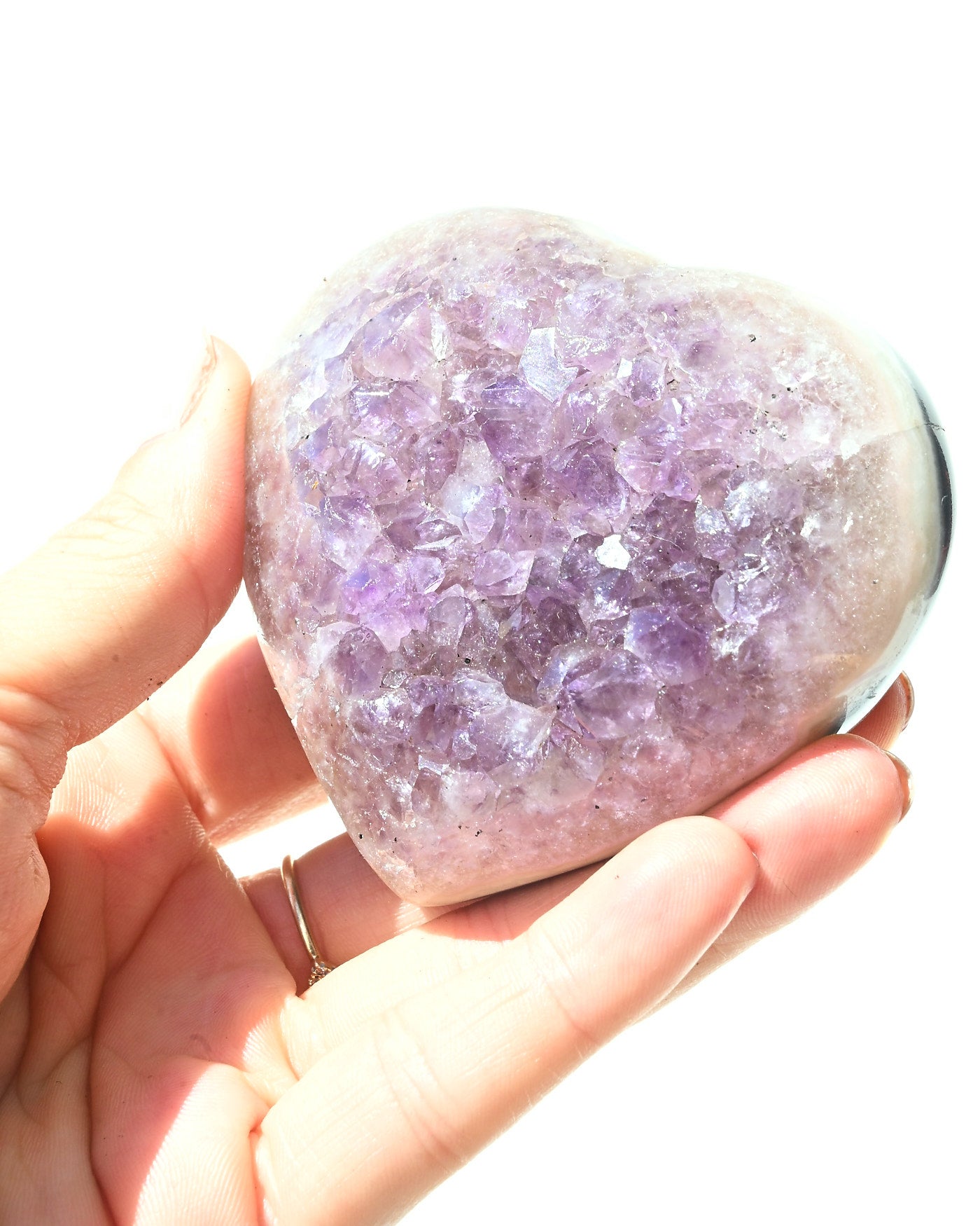 Amethyst Heart 241g view 2