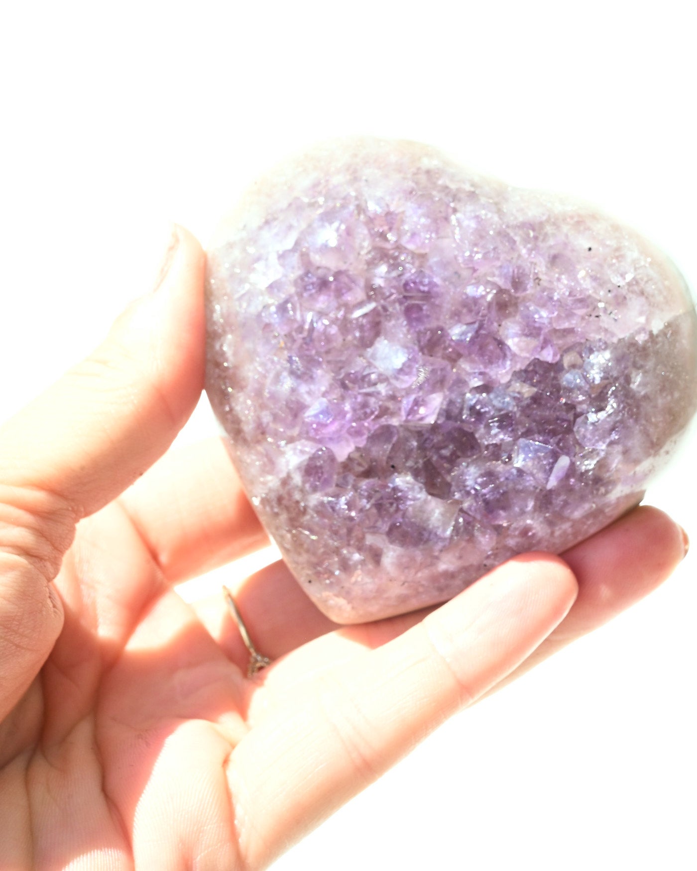 Amethyst Heart 241g view 3