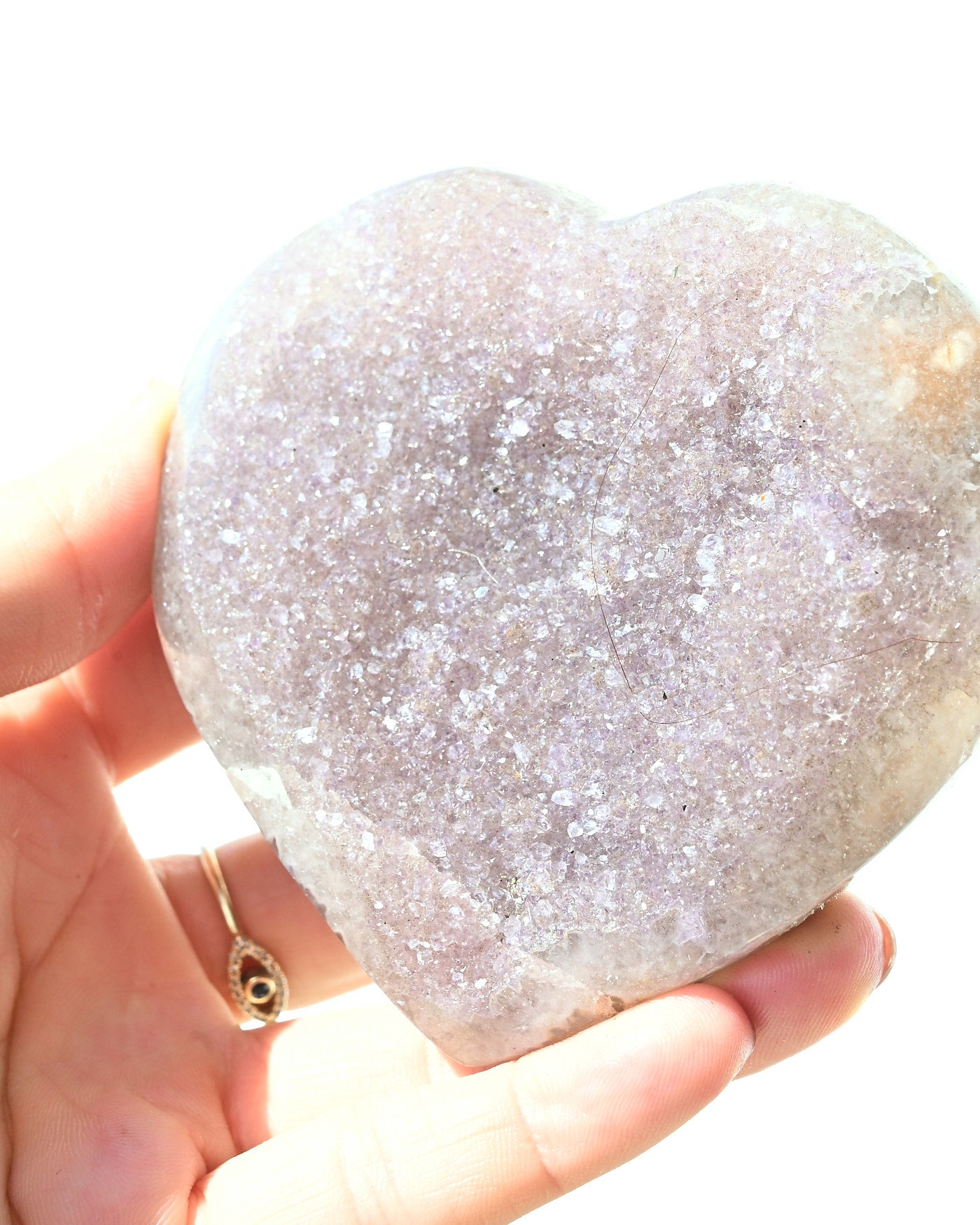 Amethyst Heart 266g view 2
