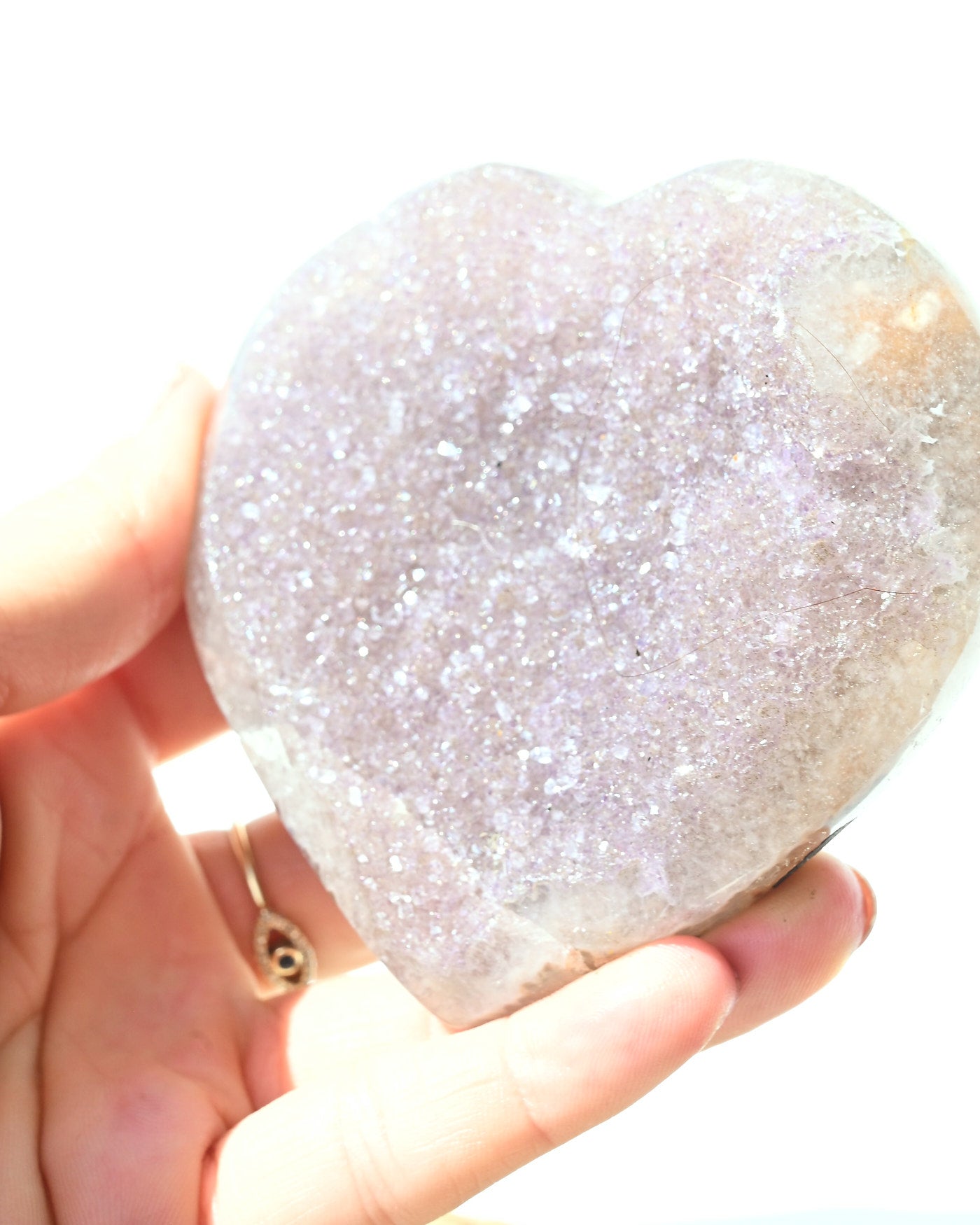 Amethyst Heart 266g view 3