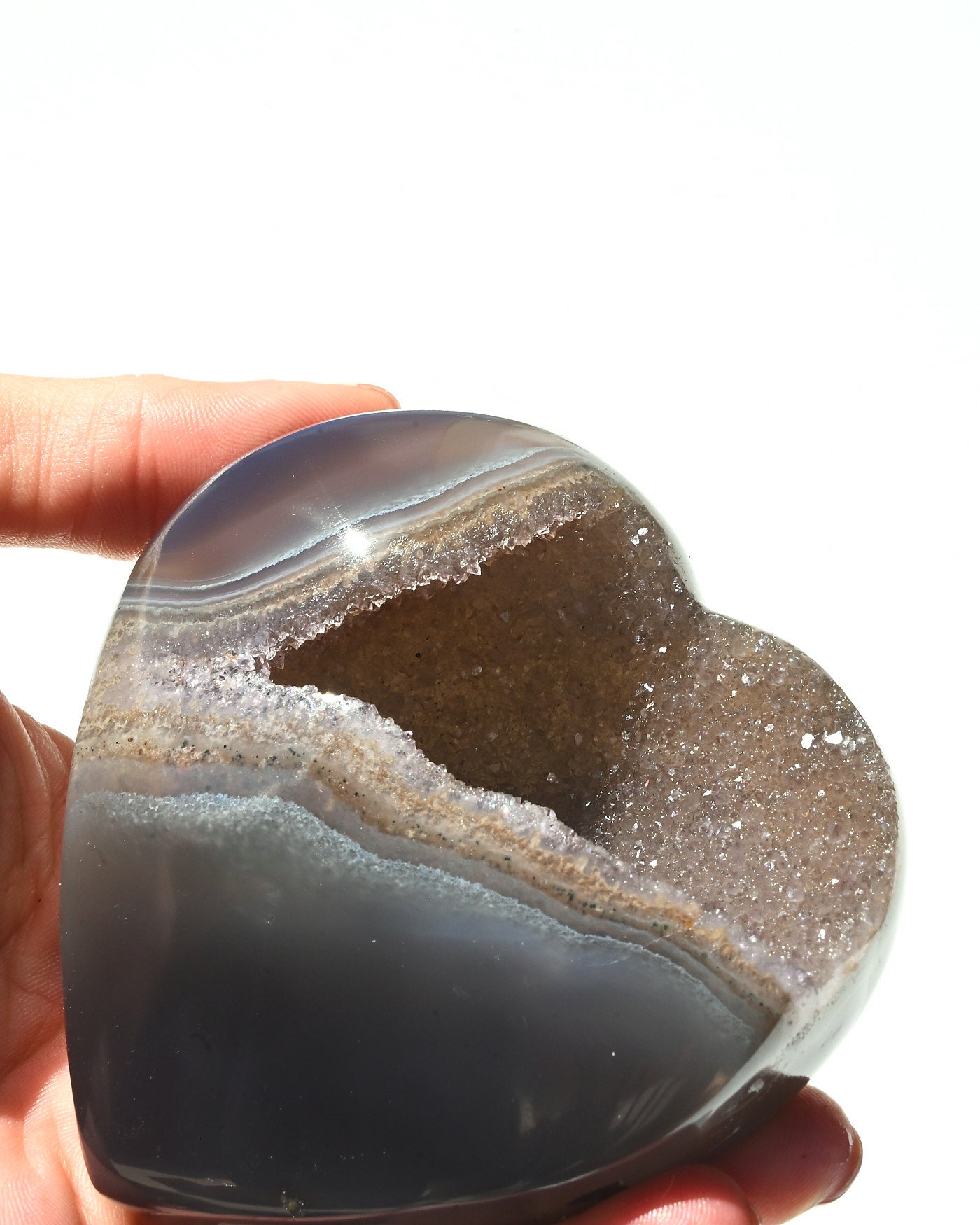 Amethyst Heart 270g view 2