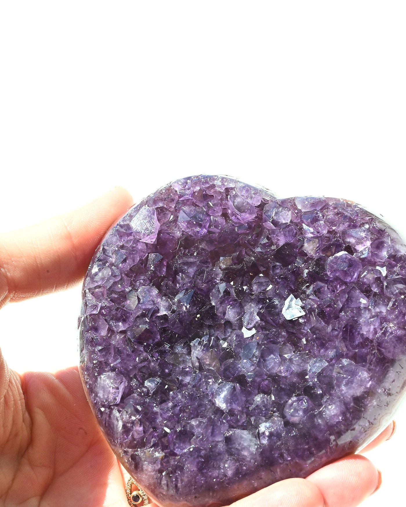 Amethyst Heart 313g detail