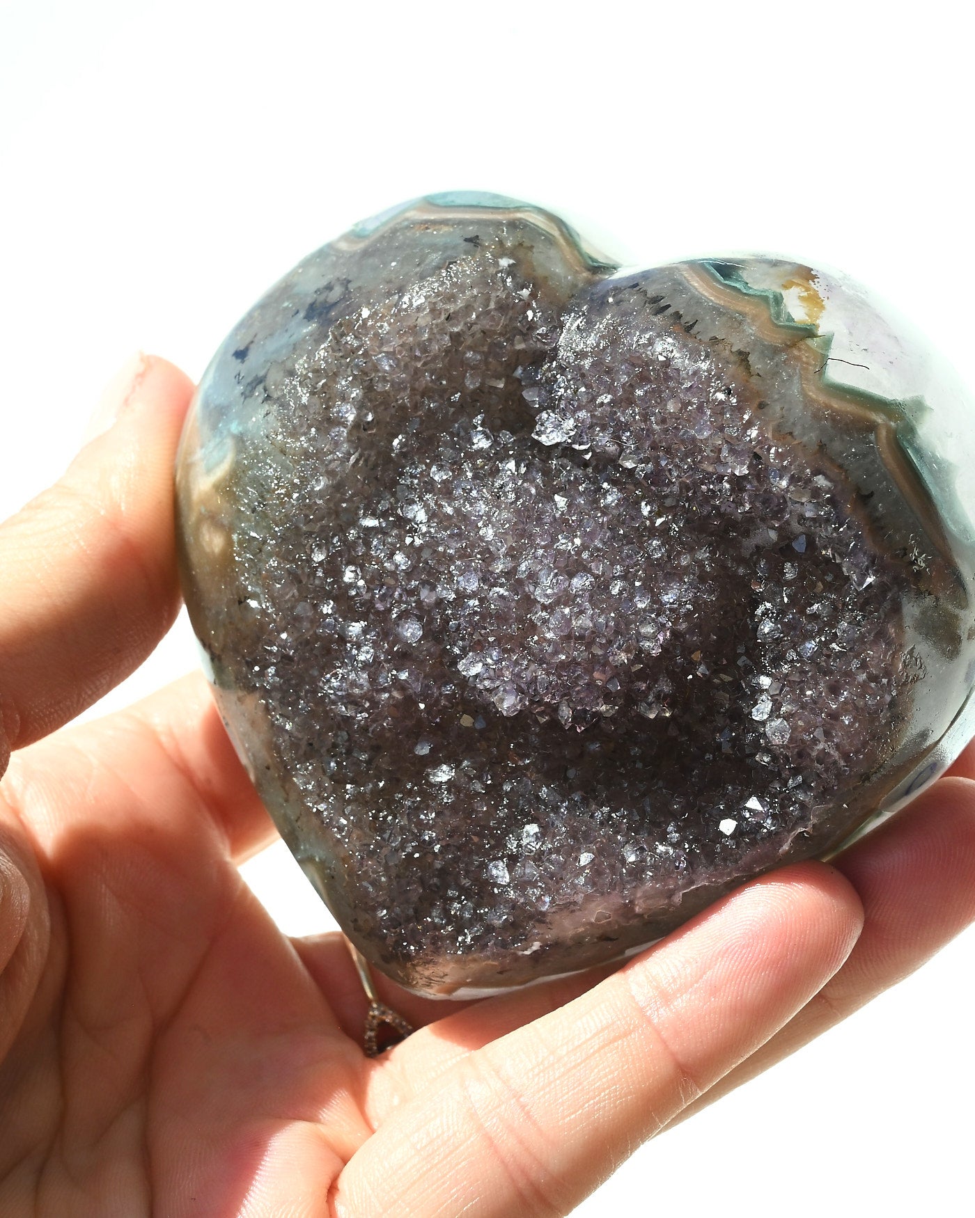 Amethyst Heart 370g view 3
