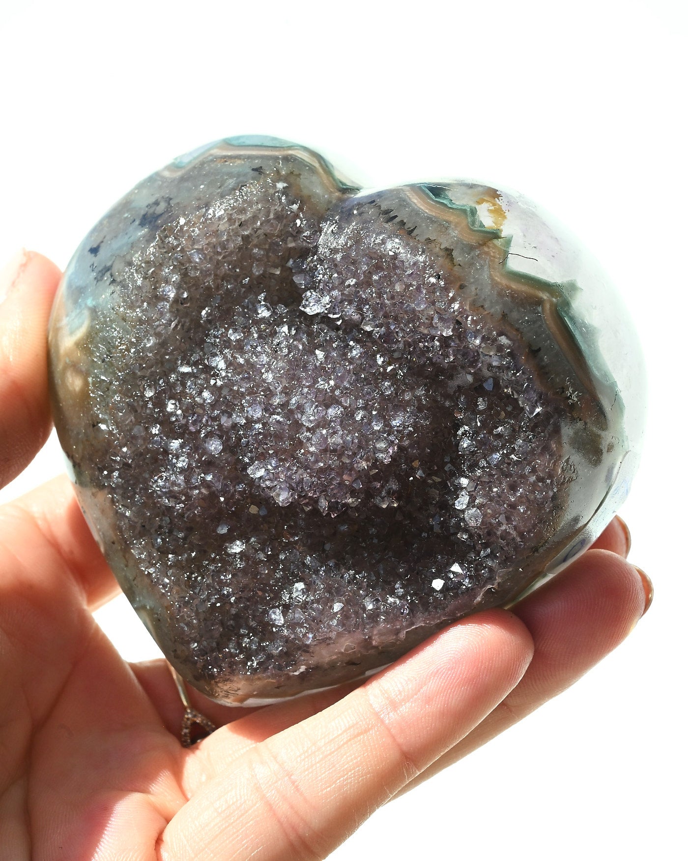 Amethyst Heart 370g view 2