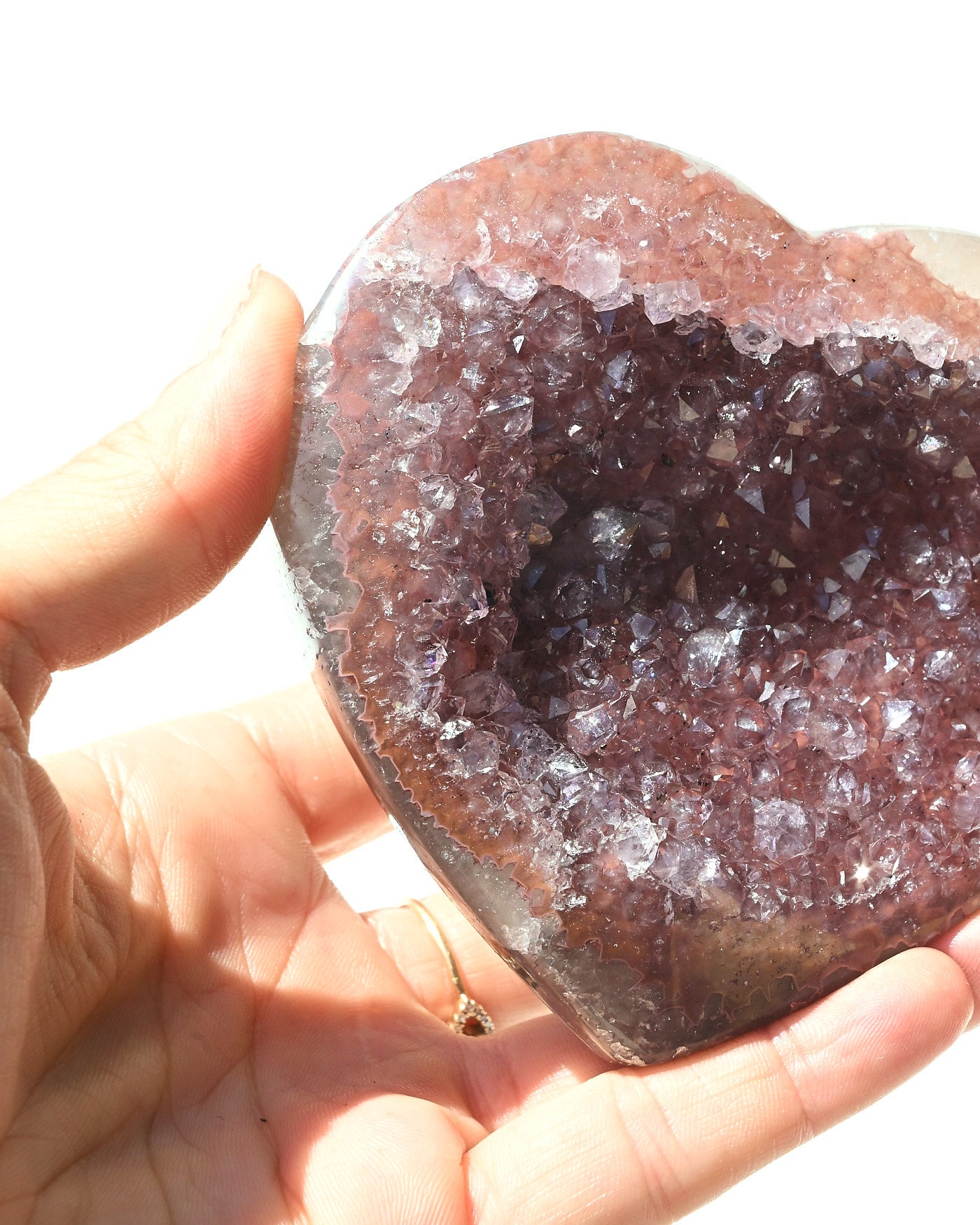 Amethyst Heart 371g view 2