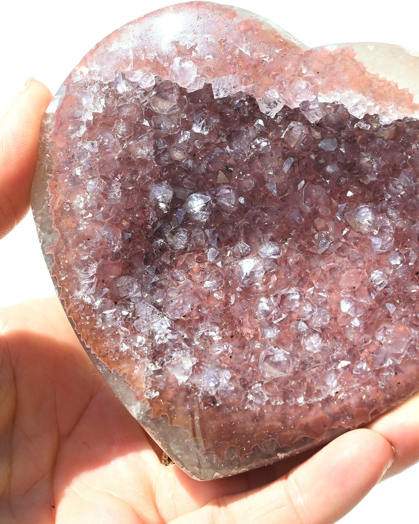 Amethyst Heart 371g view 3