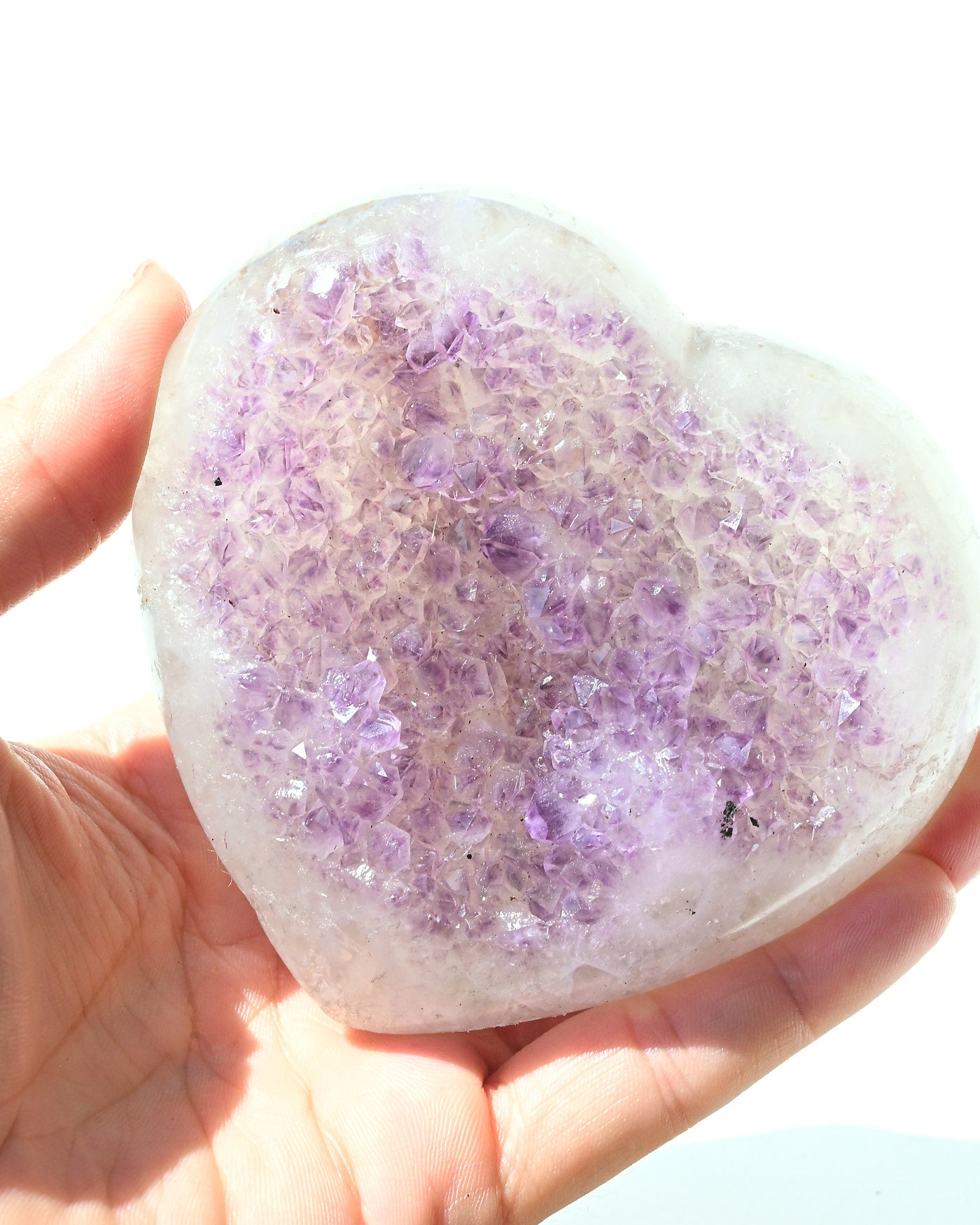 Amethyst Heart 393g view 2