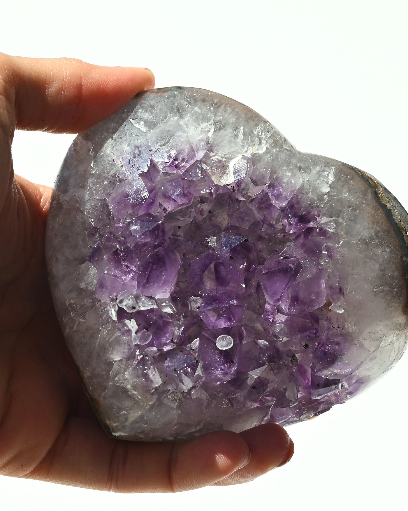 Amethyst Heart 490g view 2