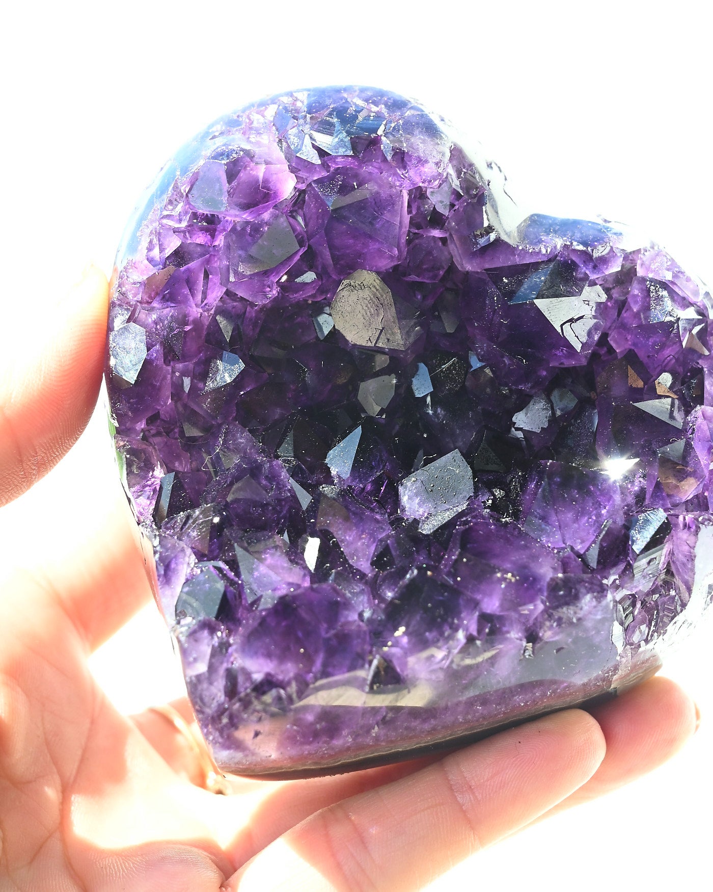 Amethyst Heart 730g view 2