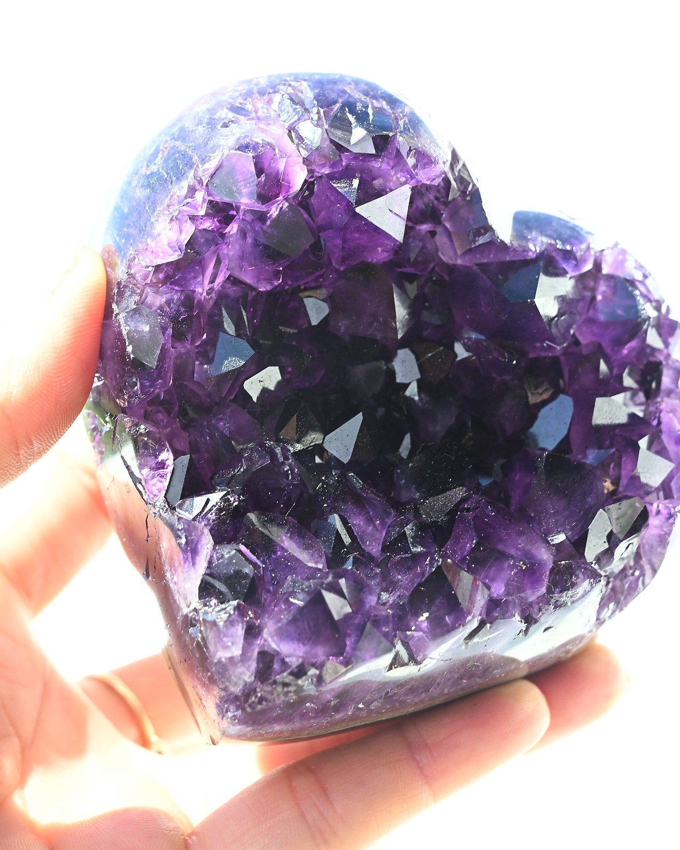 Amethyst Heart 730g view 3