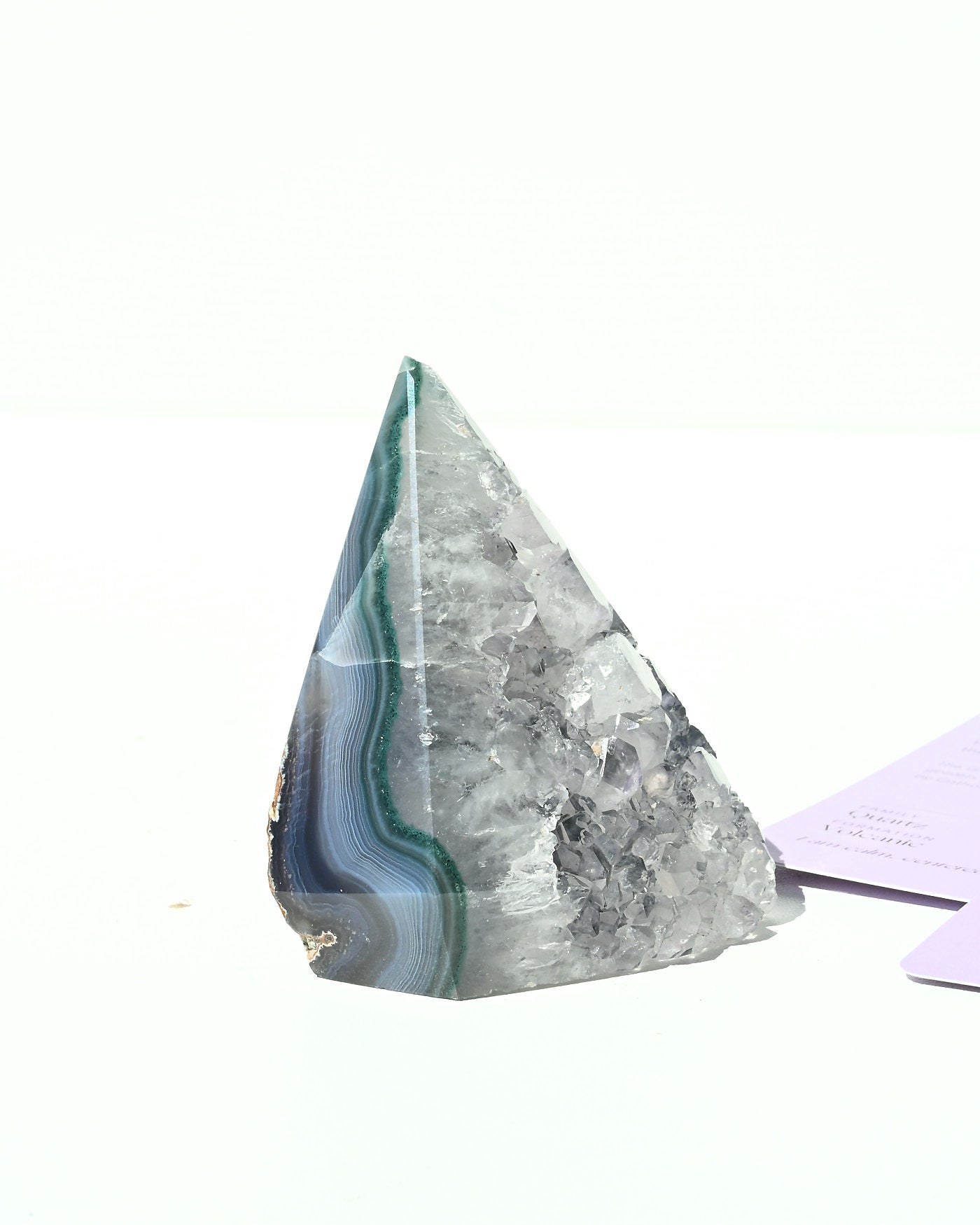 Amethyst Pyramid 242g view 3