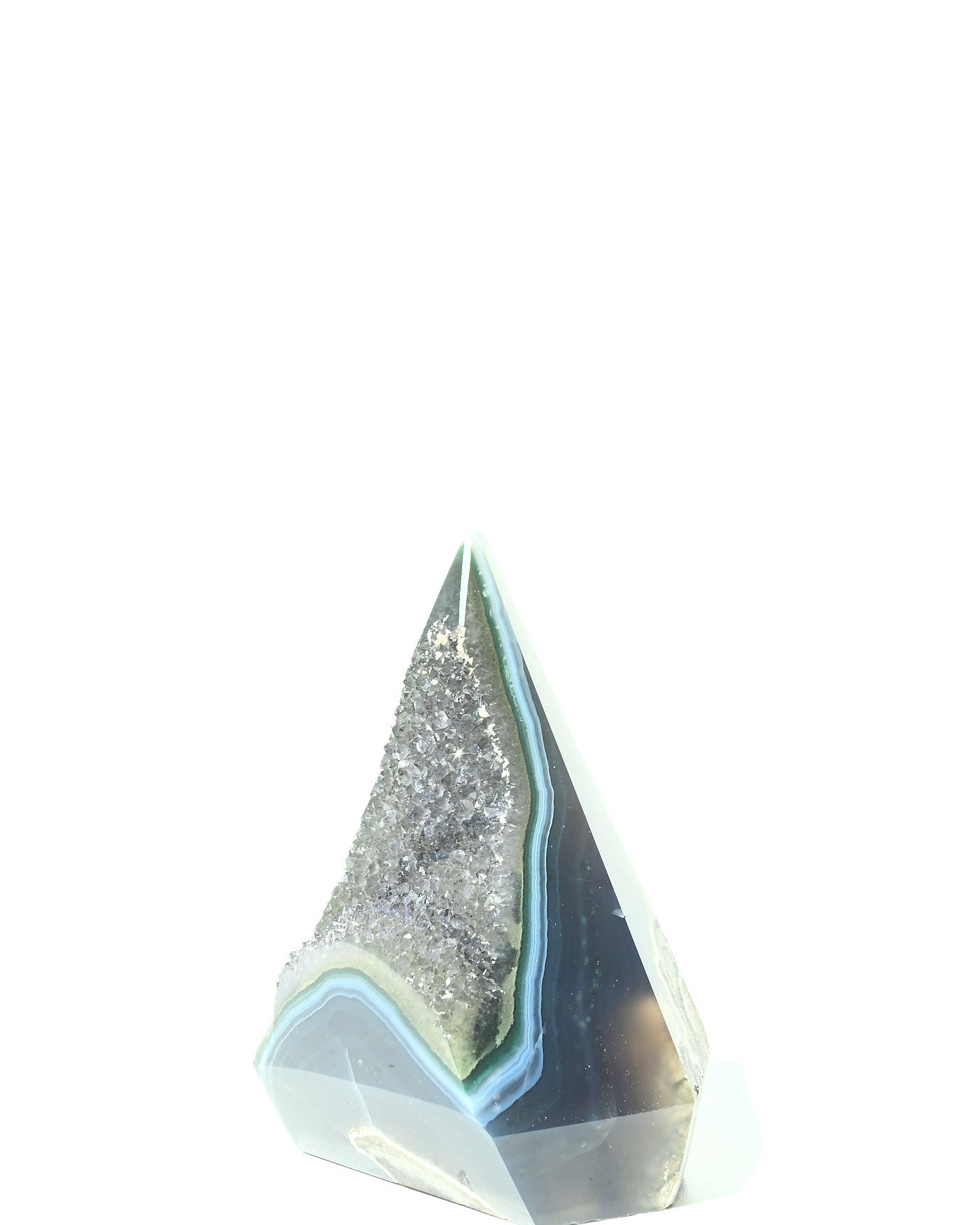 Amethyst Pyramid 436g view 3