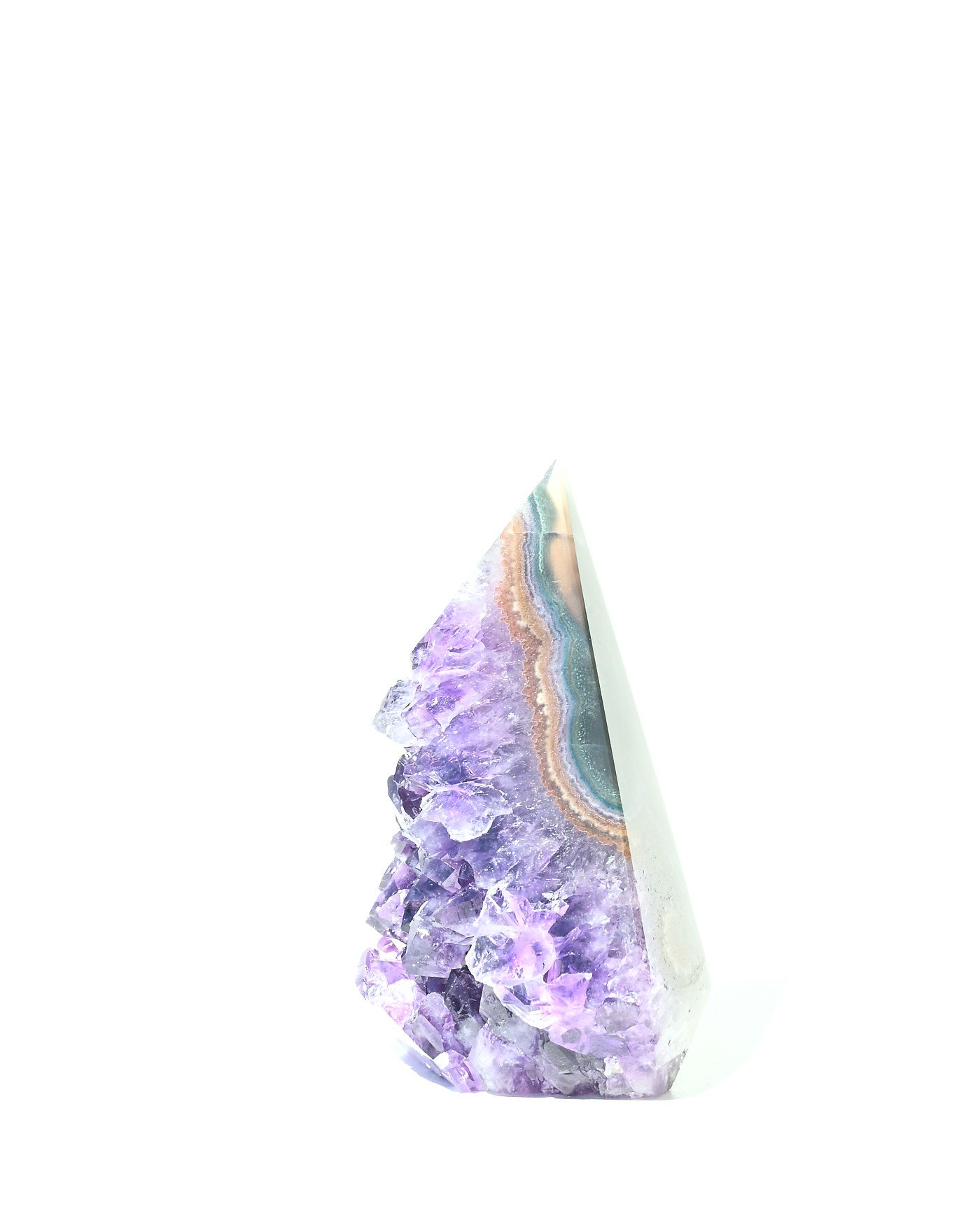 Amethyst Pyramid 439g view 3