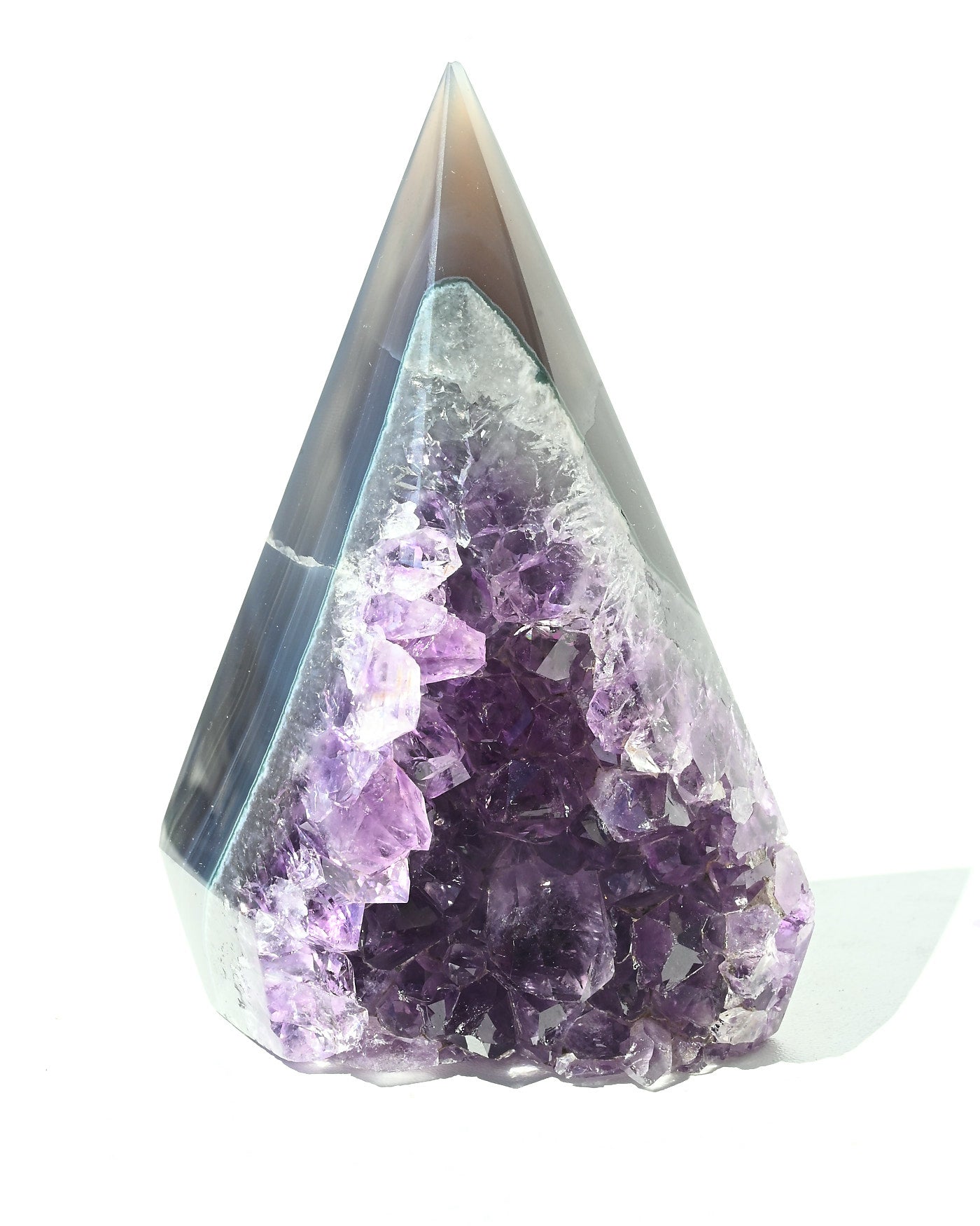 Amethyst Pyramid 565g view 2