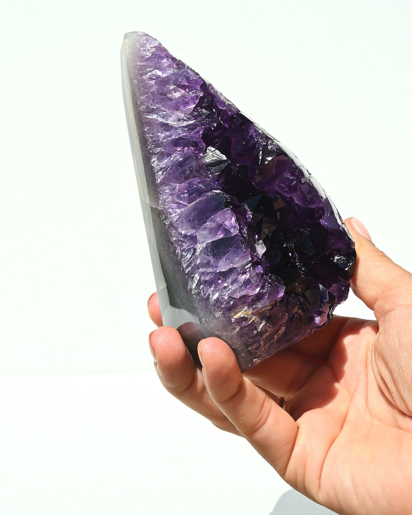 Amethyst Pyramid 593g view 2