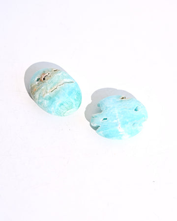 Blue Aragonite Palm Stone
