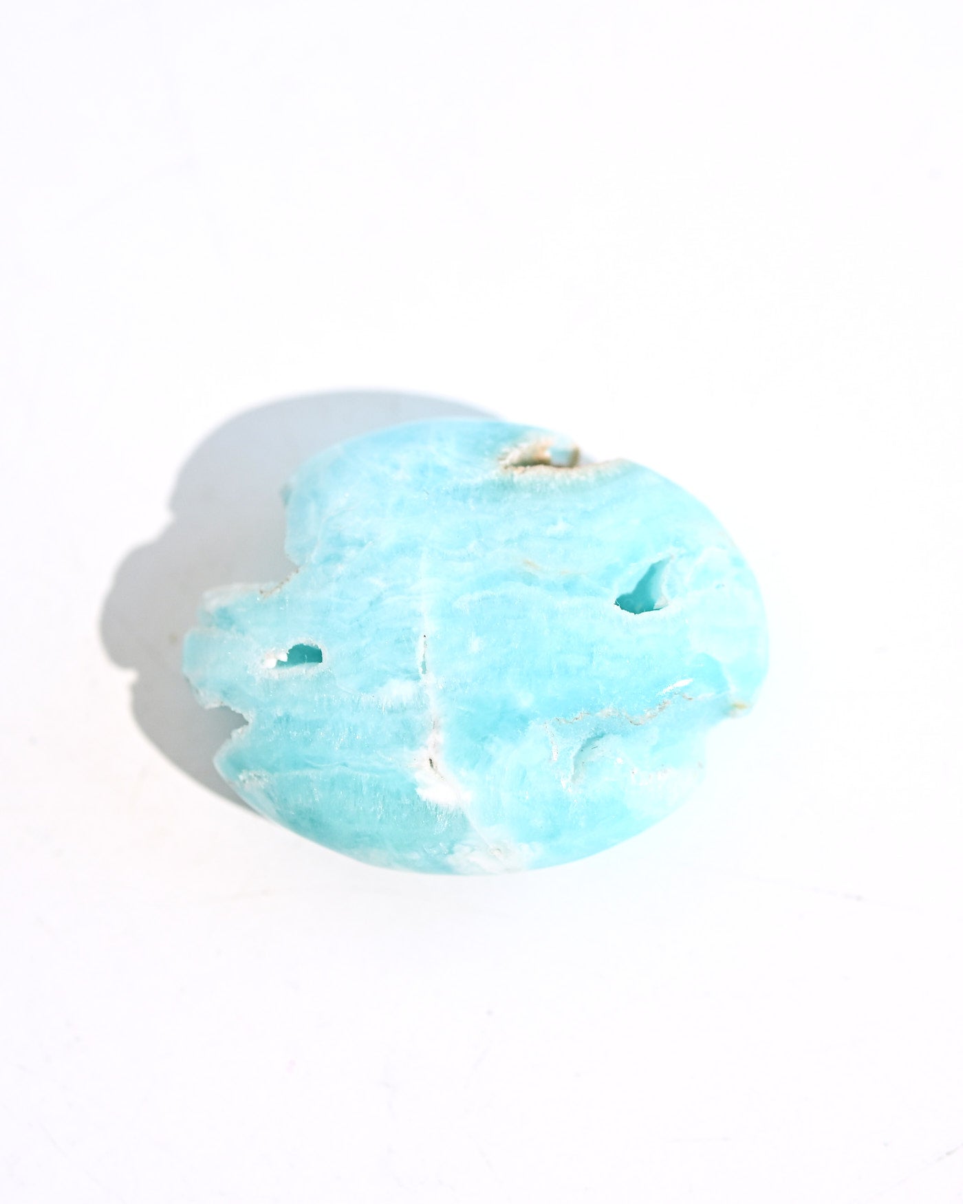 Blue Aragonite Palm Stone