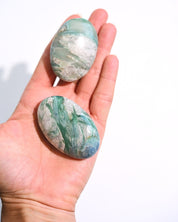 Blue Green Kyanite Palm Stone