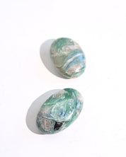 Blue Green Kyanite Palm Stone