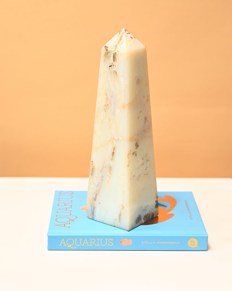 Peruvian Blue Opal Tower 7in